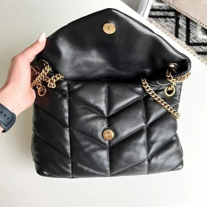 PreOwned Saint Laurent LouLou Small Puffer Chain Shoulder Bag
